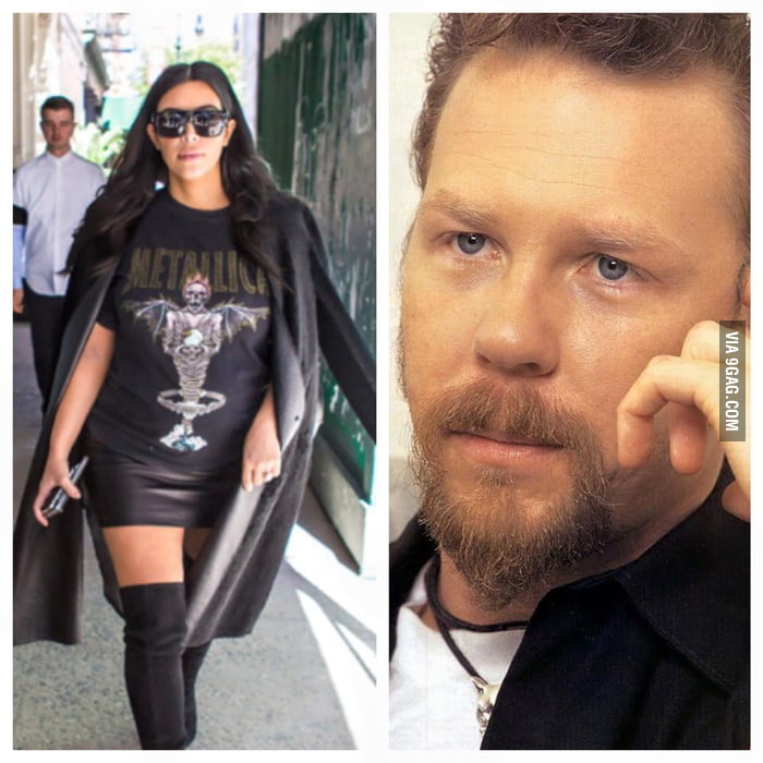 How I imagine the face of James Hetfield after seeing KKs outfit - 9GAG