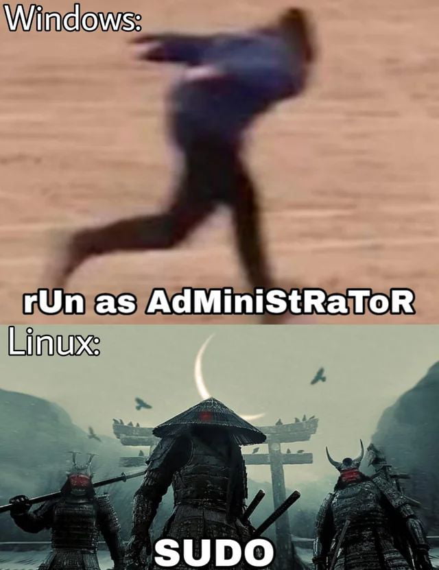 Why Linux users have a god complex. - 9GAG