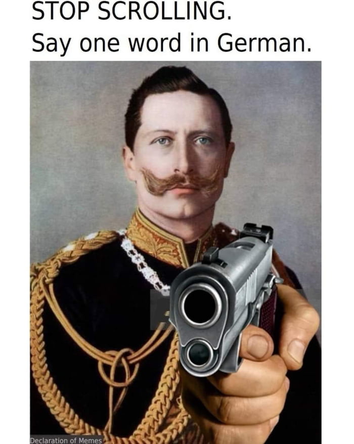 Say one thing in German - 9GAG