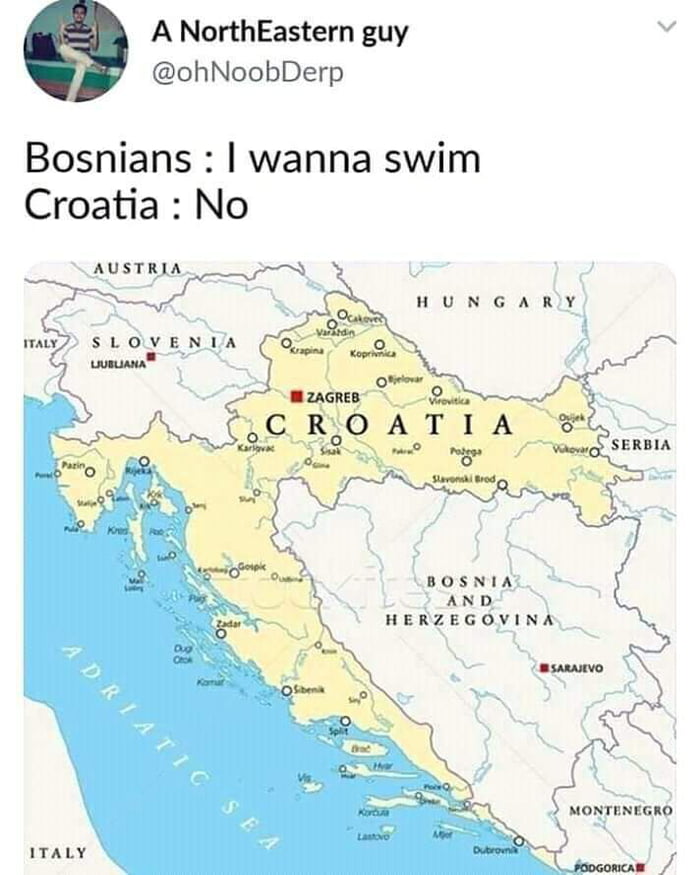 Bosnians I Wanna Swim Croatia No 9GAG   A4QAGRQ 700b 