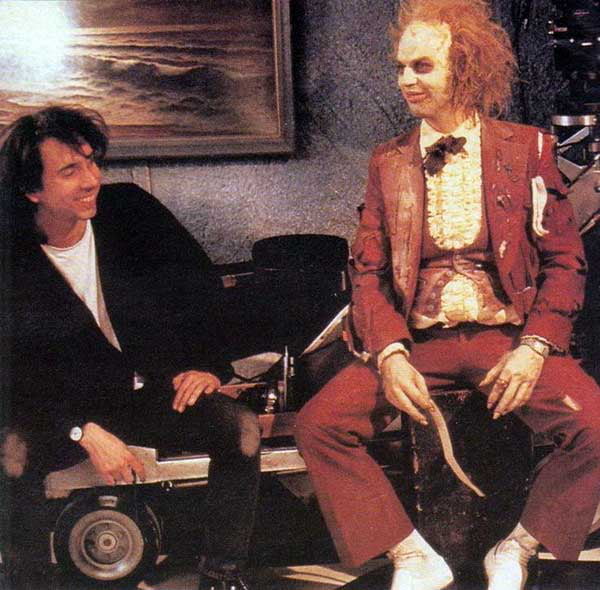 Tim Burton Michael Keaton On Set Of Beetlejuice 1988 9gag