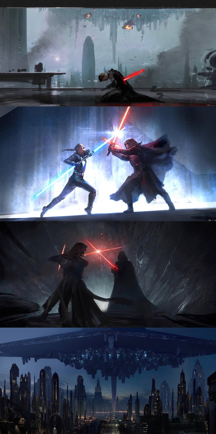 Star Wars Duel Of The Fates Concept Art 9gag 