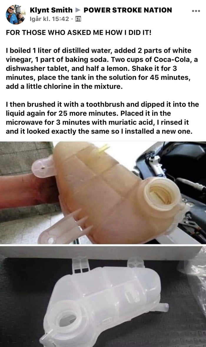 How to clean your coolant reservoir 9GAG