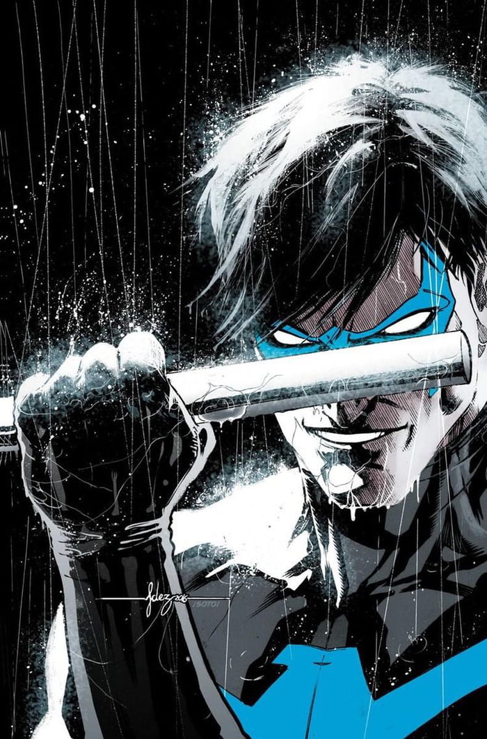 Download wallpaper 3840x2160 nightwing into the dark, night, cityscape, art  4k wallpaper, uhd wallpaper, 16:9 widescreen 3840x2160 hd background, 29704