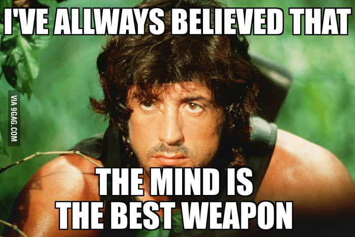 Rambo logic - 9GAG