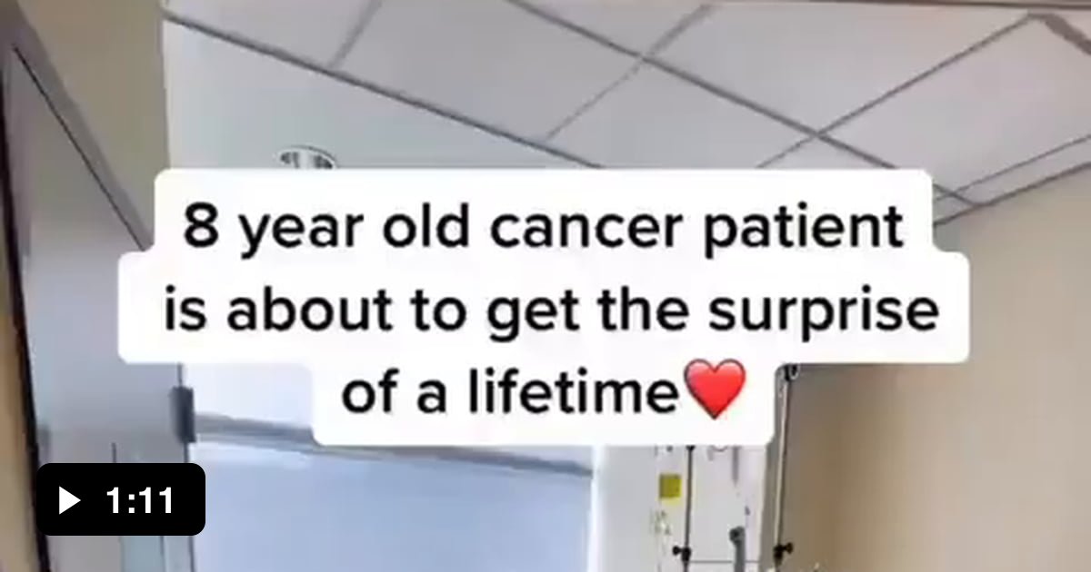 8 years old cancer patient gets the surprise of a lifetime 9GAG