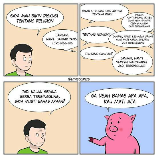 Kredit : komik babi - 9GAG