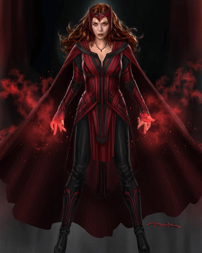 Scarlet Witch concept art by Andy Park via @andyparkart in IG - 9GAG