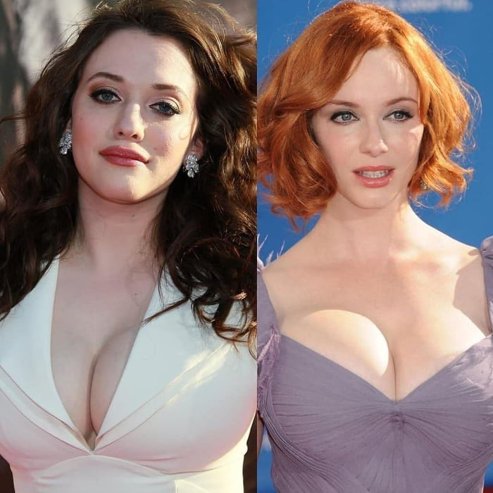 Big Jugg Christina Hendricks - We open debate. who has better cleavage? Kat Dennings or Christina Hendricks?  - 9GAG