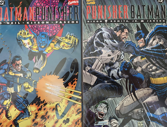 Just found this in used book store. Any fans? Batman/Punisher and Punisher/ Batman the talent on these books is immense. - 9GAG