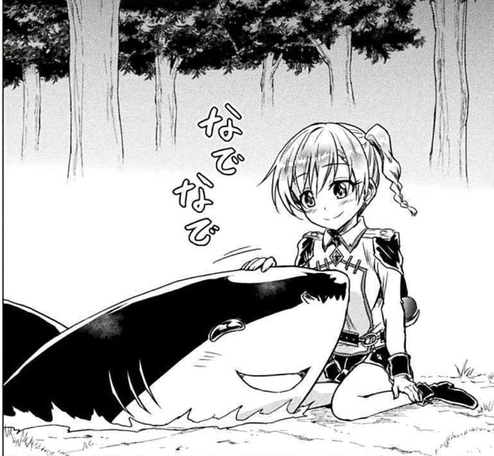 The Summoner and her familiar, the Killer Shark (sauce: Isekai kuimetsu ...