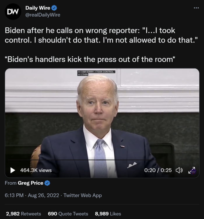 Biden’s handlers immediately end interview after he goes off script ...