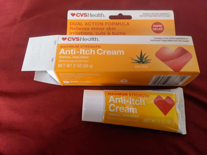 CVS AntiItch Cream Packaging 9GAG