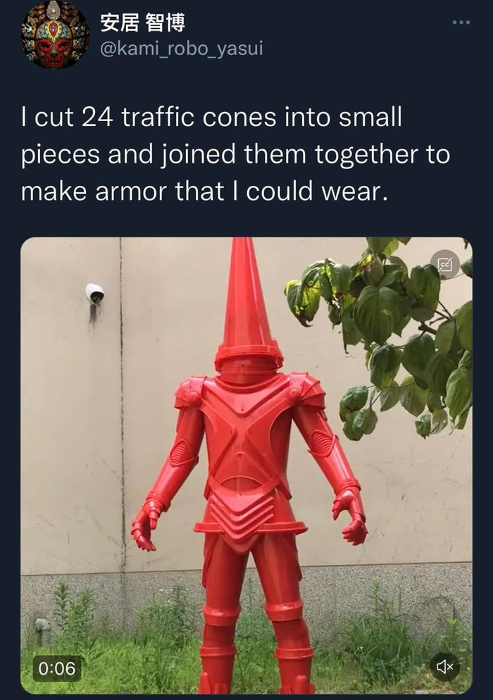 Cone God savior of cones, stopper of cars 9GAG