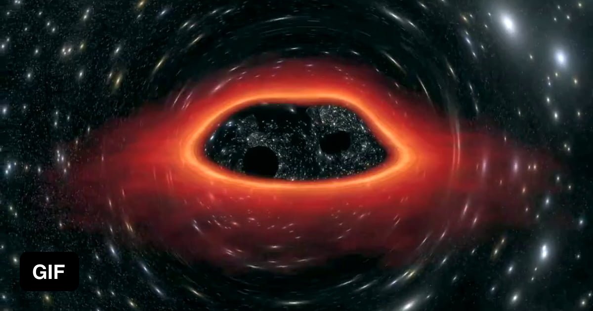 2 black holes merging, beautiful - 9GAG