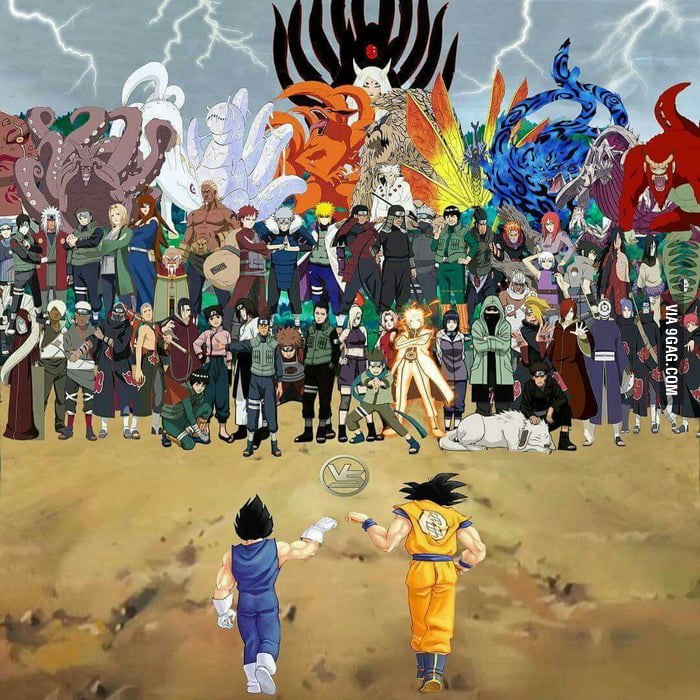 DBZ vs. Ninjas from 5 nations 9GAG