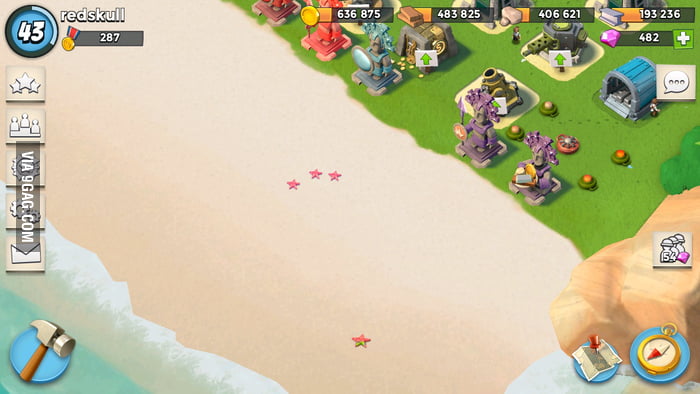 700px x 394px - I was playing Boom Beach when I saw a starfish that wasn't ...
