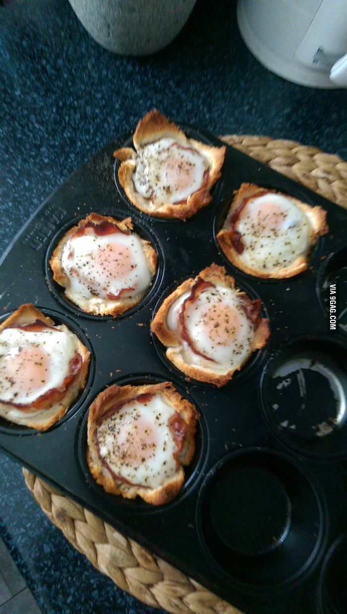 Toast, Bacon, Egg -Muffins.. most epic shit ever! - 9GAG