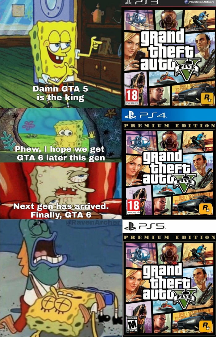 The Evolution Of Gta 5 2013 To 2021 9gag