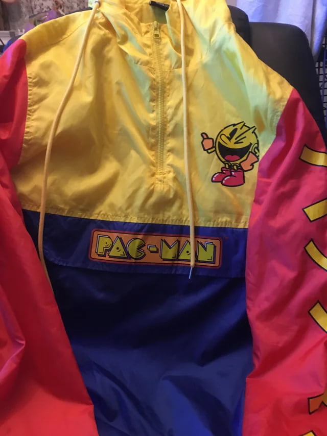 pac man windbreaker