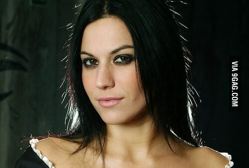 Cristina Scabbia, shes 42 and a heavy metal singer... Beauty - 9GAG