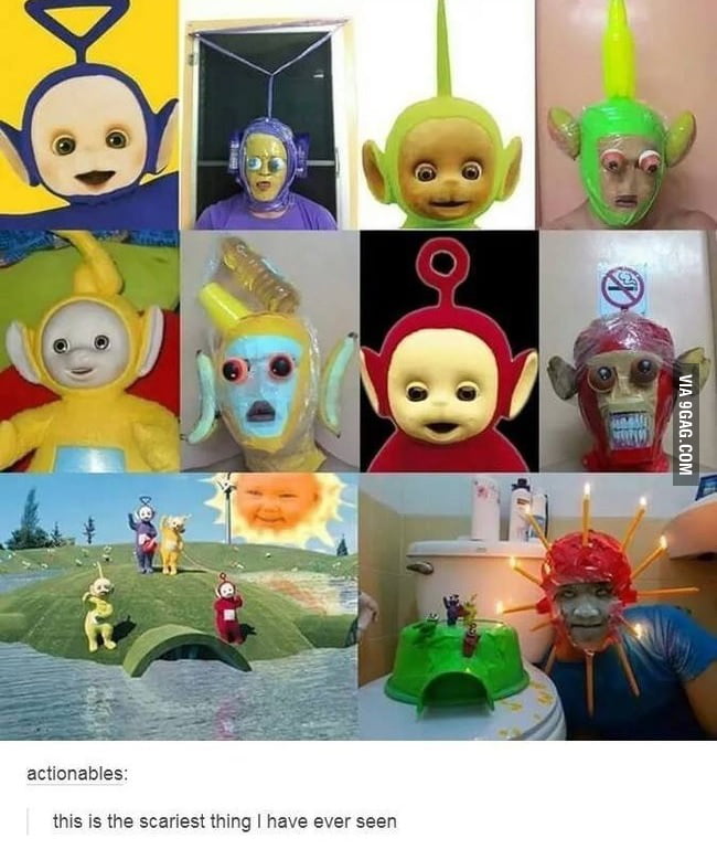 Teletubby cosplay gone wrong - 9GAG