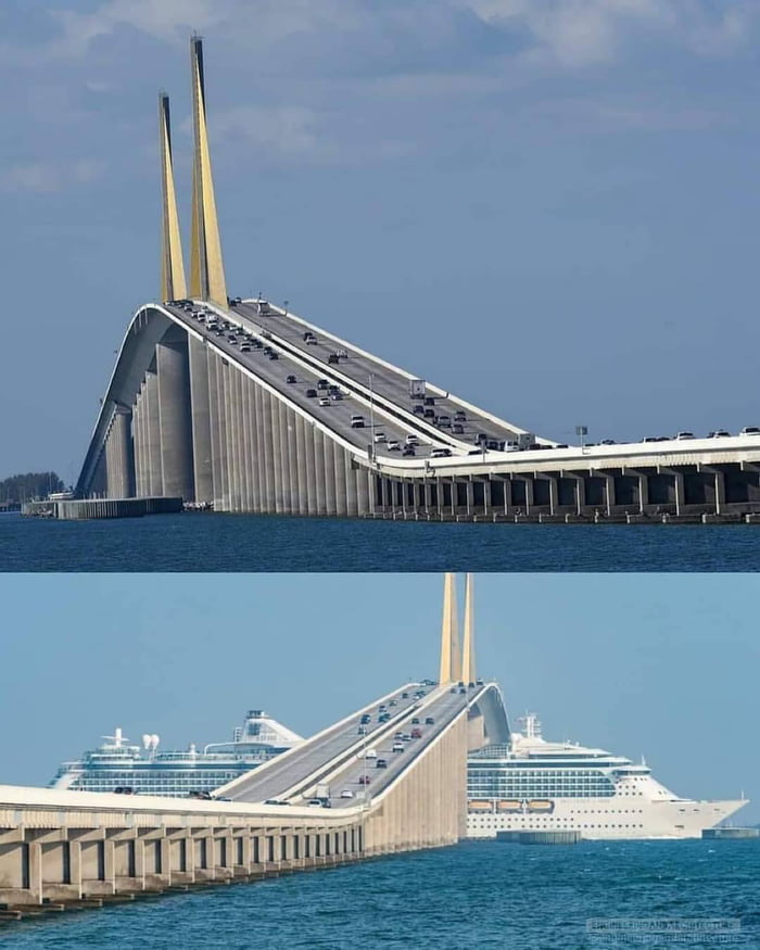 The scariest bridge In Florida - 9GAG