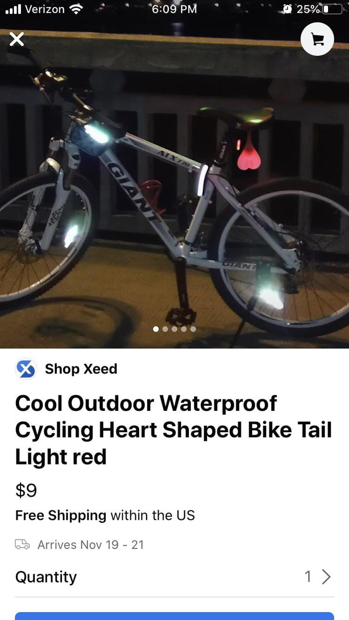 ball sack bike light