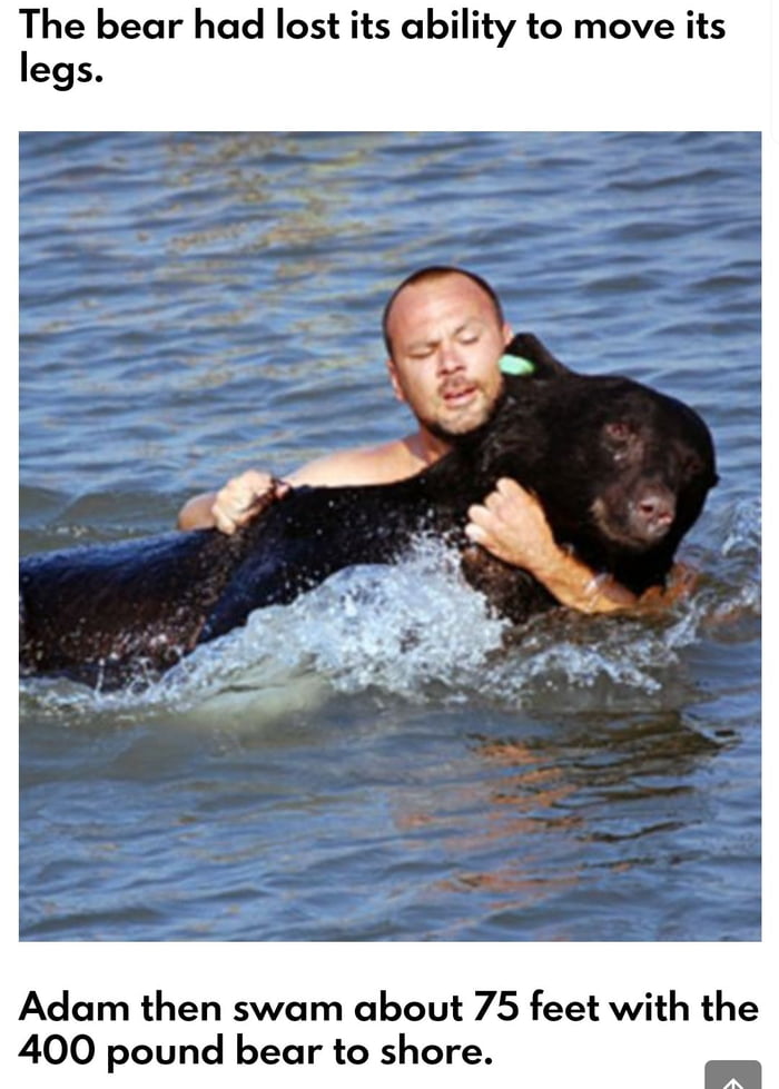 Florida man saves drowning bear. 9GAG