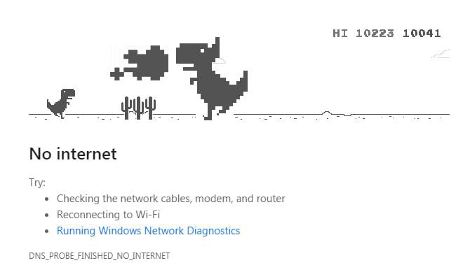 I've reached the boss dragon in Chrome offline game, after 10,000 points. -  9GAG