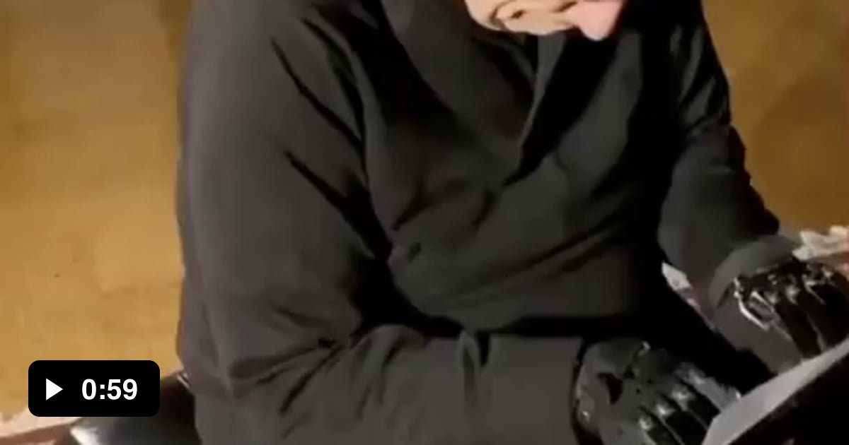 Acclaimed Brazilian pianist João plays piano with both hands for the