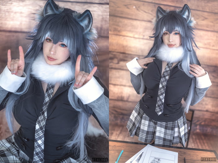 Gray Wolf from Kemono Friends - by Pialoof - 9GAG