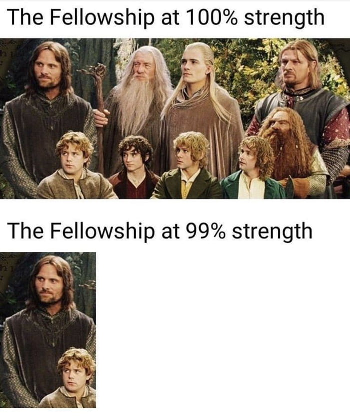 Nine companions. So be it. You shall be the fellowship of the ring