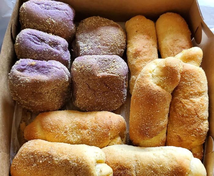 Filipino Ube Pandesal and Spanish bread 9GAG