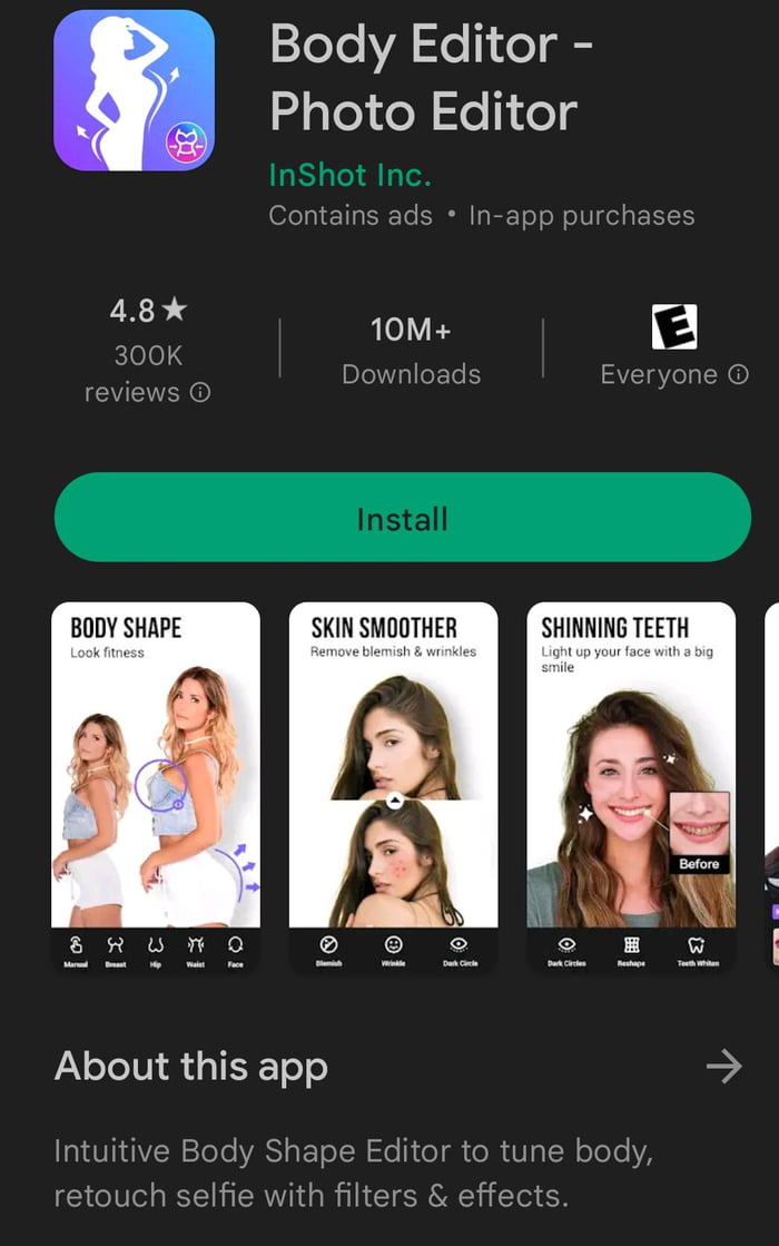 Being fake is the highestrated app 9GAG