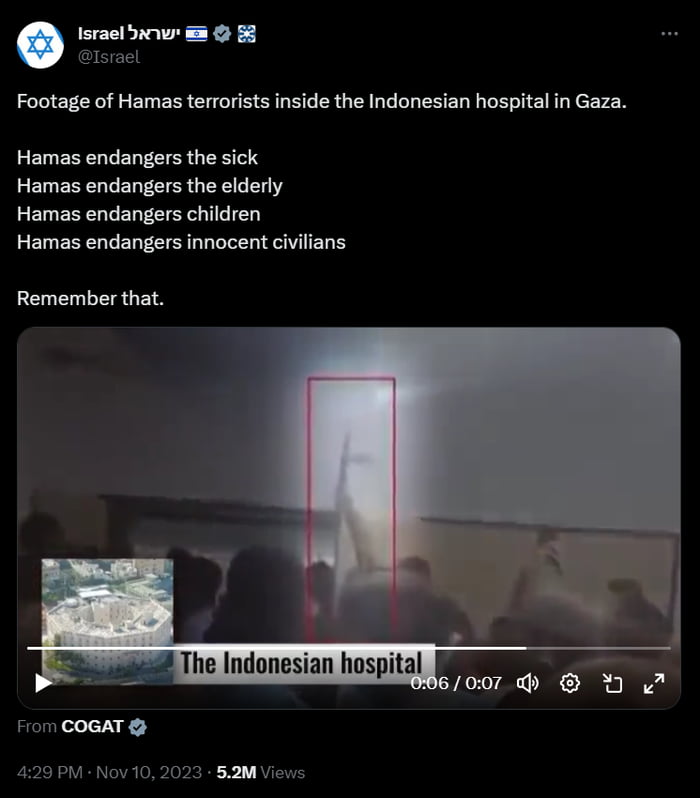 Hamas Terrorists Inside Indonesian Hospital In Gaza - 9GAG