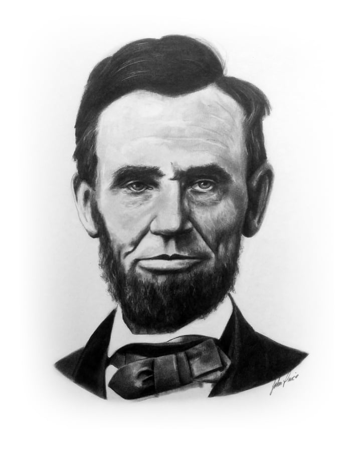 Pencil Portrait of President Abraham Lincoln I Drew - 9GAG