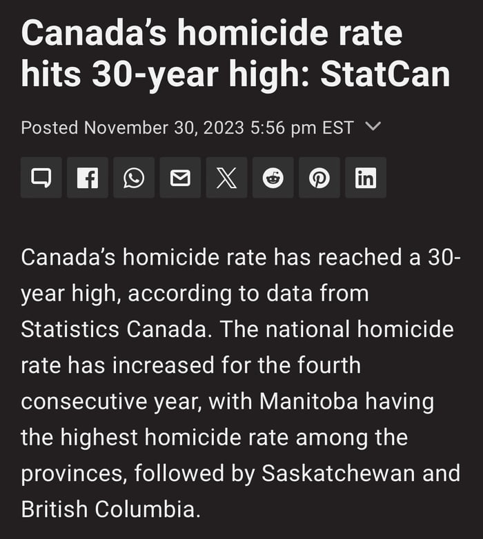 Canada S Homicide Rate Hits 30 Year High StatCan 9GAG   A5XYA7o 700b 