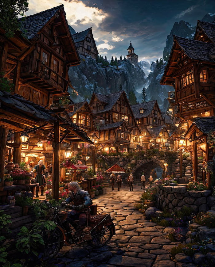 Can T Wait When Skyrim Comes Out And Has A Crowded Whiterun Like This