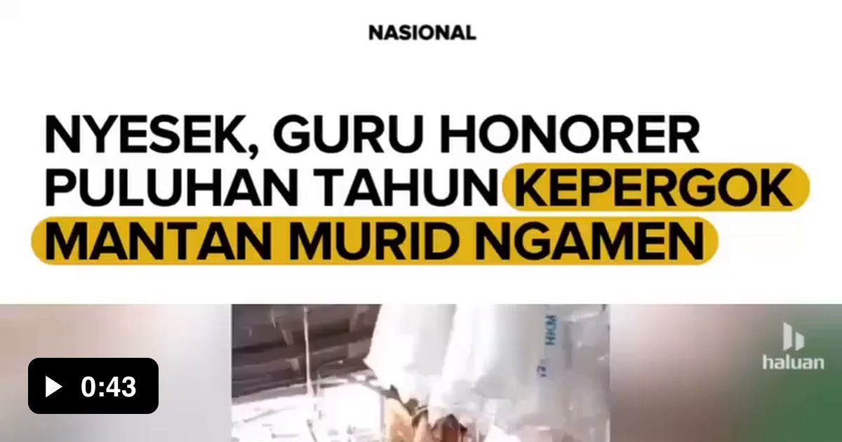 Guru Honorer Jadi Pengamen Gag