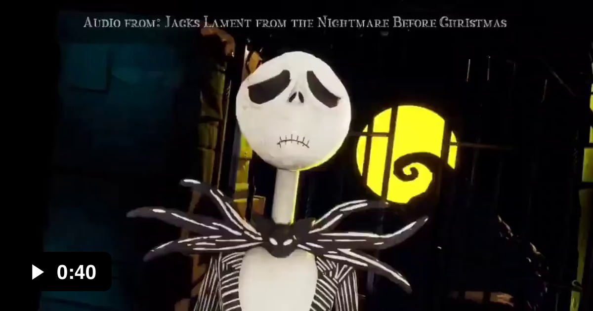 A little stop motion video of Jack Skellington singing in Fortnite made ...