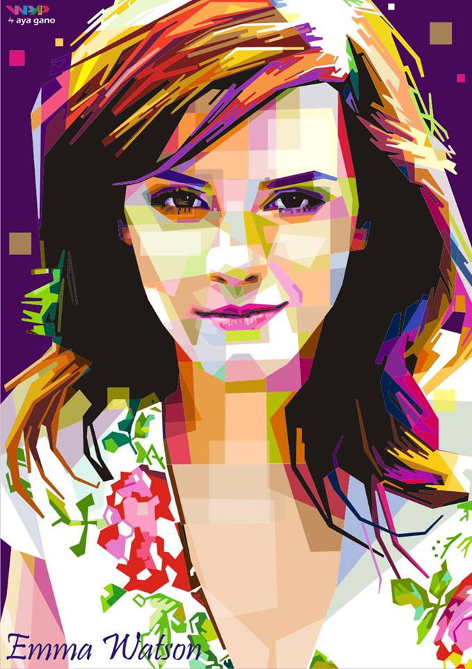 Emma Watson in WPAP Style - 9GAG