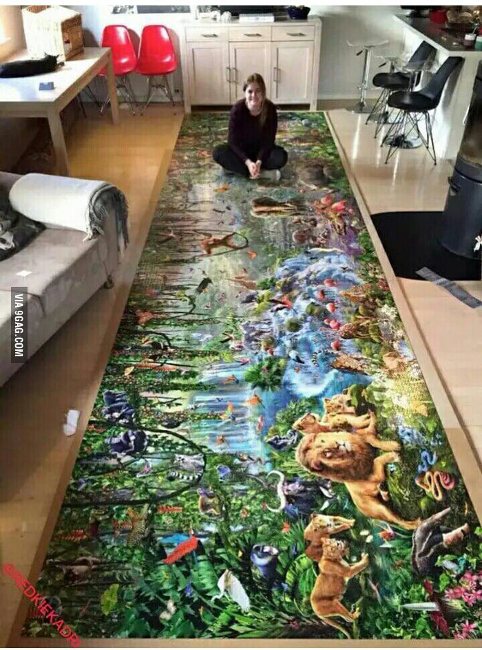 She Builds The Biggest Puzzle In The World With 33690 Pieces 9gag