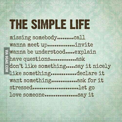 Simple Life Is Happy Life 9GAG