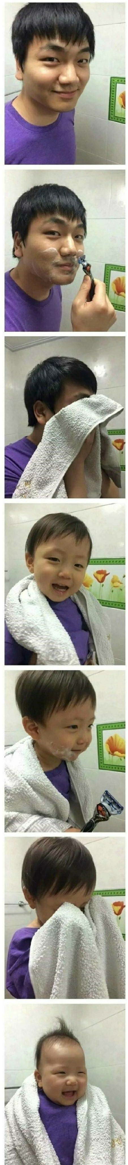 So They Say That Shaving Will Makes You Look Younger 9GAG so-they-say-that-shaving-will-makes-you-look-younger-9gag