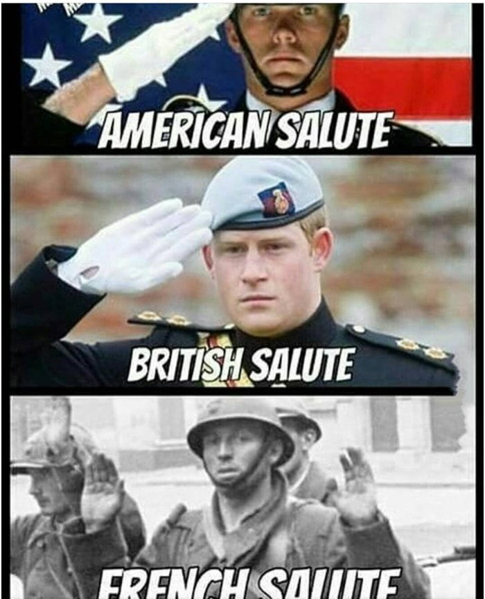French salute 9GAG