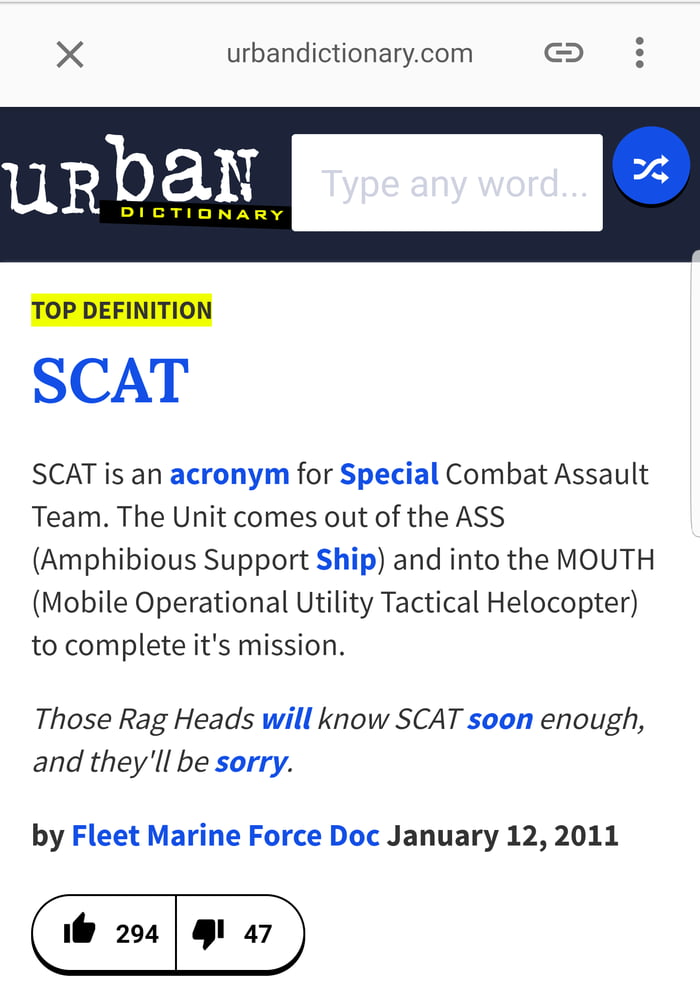 Scat Urban Meaning