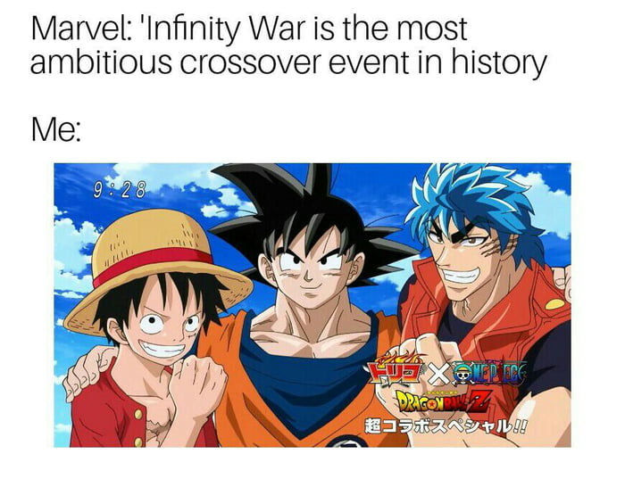 One Piece X Dragonball X Toriko 9gag