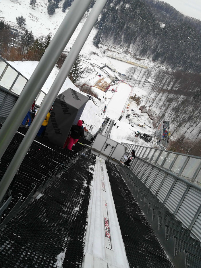 Ski jumping in Romania!! - 9GAG