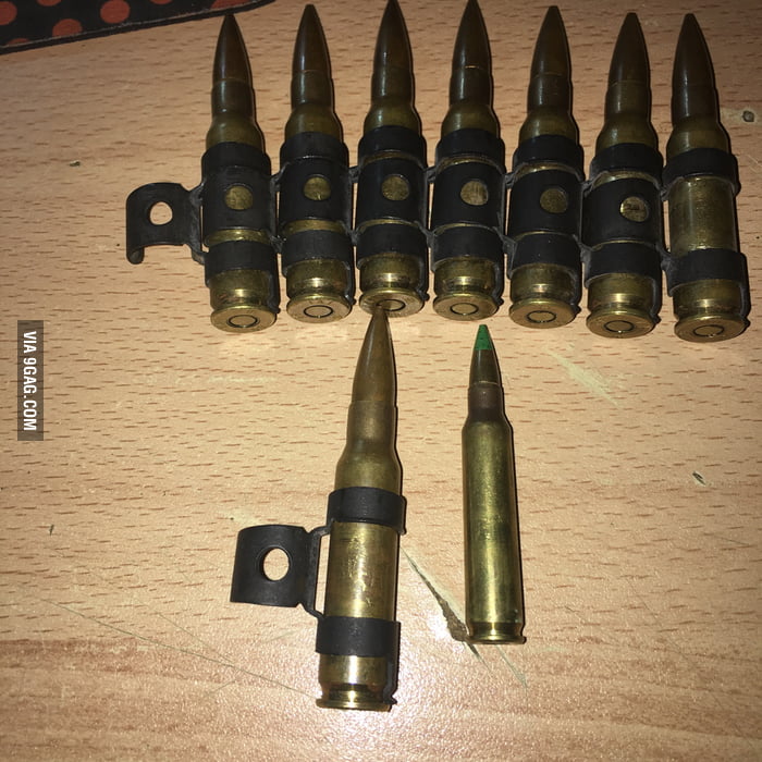 The mag .308 compared to the m4 .223 was almost impossible to get them ...